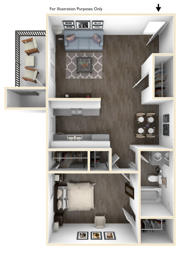 Floor Plans of Barrington Hills Apartments in Peachtree Corners, GA